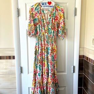 Anthropologie XS Worn one time. Dry Cleaned. Beautiful and bright